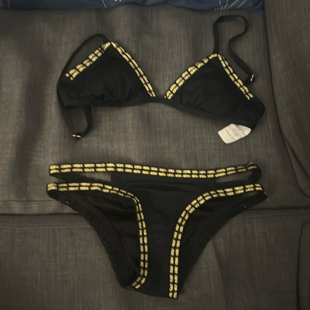 Black and Gold Bikini